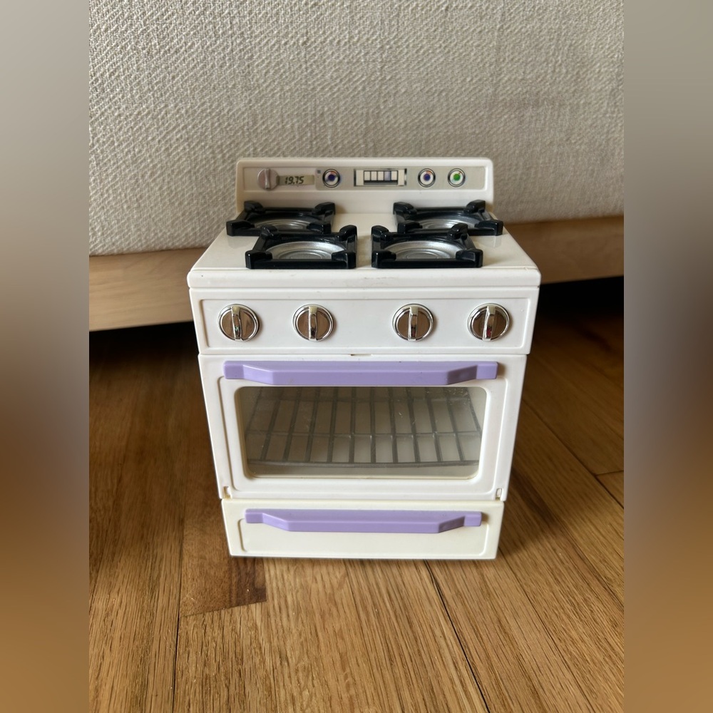 1996 Vintage Tyco Kitchen Littles Fridge, Stove, & Toaster - Picture 5 of 11